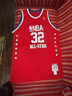 Magic Johnson Mitchell&Ness NBA All-Star Jersey Size 56 1987-88 • $88