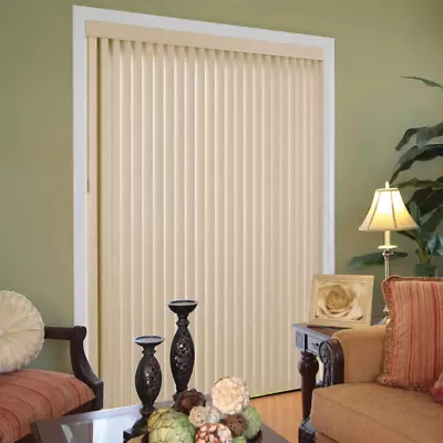 Vertical Blinds 78 X 84 Textured Khaki Windows Or Patio Doors Privacy Blackout • $119.91