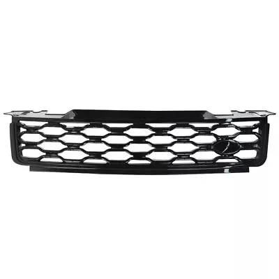 For Range Rover Sport L494 2018 2019 Front Bumper Upper Grille Full Gloss Black • $150.56