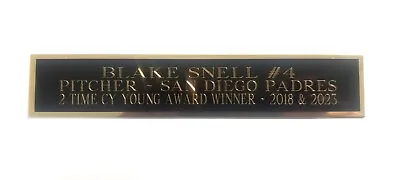 Blake Snell Baseball Card San Diego Padres Display Case Nameplate 1.5  X 6  • $6.50