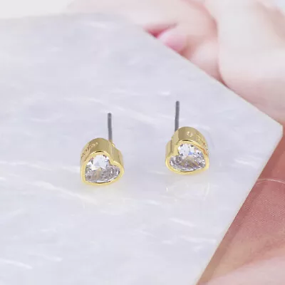 Michael Kors Shining Zircon Heart Studs Earrings Women Jewerly • $22.90