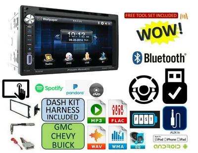 $179 • Buy Stereo Kit FITS CHEVY-GMC TRUCK-VAN-SUV Cd Dvd AUX TOUCHSCREEN Bluetooth  
