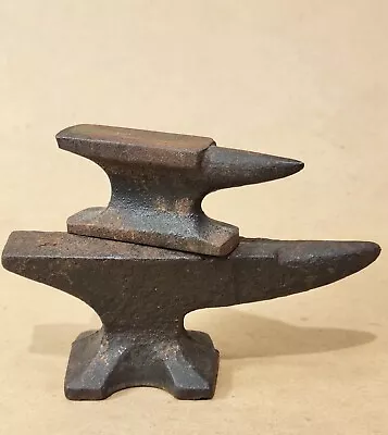 Lot Of 2 Miniature Cast Iron Jewelers Anvils • $9