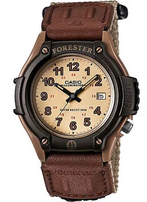 Casio FT500WC-5BV Forester Illuminator Watch Beige Strap Date 100 Meter WR • $29.50