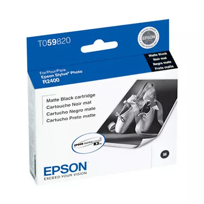 Genuine Epson 59 T0598 Matte Black Ink Cartridge For Stylus Photo R2400 • $6.99