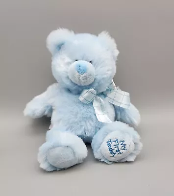 Baby Ganz My First Teddy Bear Blue Bow Plush 8  Stuffed Animal Toy Small Soft  • $7.99