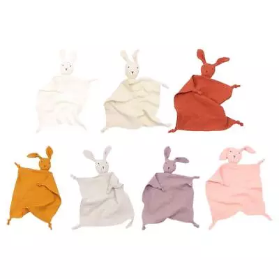 Baby Rabbit Plush Stuffed Animal Blanket Comforter Toys For Kids Sleep • £5.48