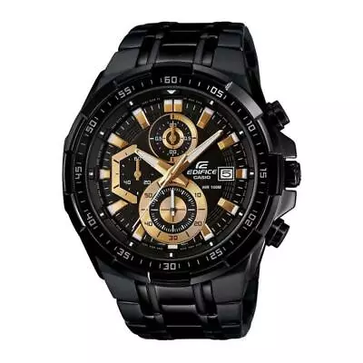 Casio Edifice Chronograph Black Stainless Steel Efr-539bk-1avudf Men's Watch • $294.60