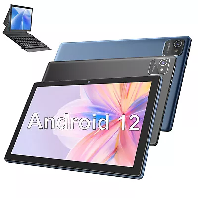 10.1  WIFI Tablet Android 12 HD Tablet 256GB Pad Quad-Core Netfli US Dual Camera • $69.99