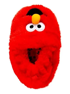 Sesame Street Boys Infant Elmo Slip On Slippers House Shoes Size 3 NEW Red • $12.87