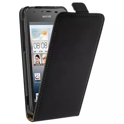 Faux Leather Cover For Huawei Ascend G510 Flip Case White +2 Protector • $22.63