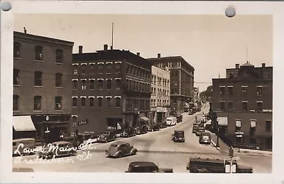 Brattleboro VT: RPPC Lower Main Street Vintage Vermont Real Photo Postcard • $12.49