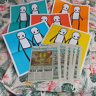 £550 • Buy Stik Holding Hands Full Set  Plus Newspapers 