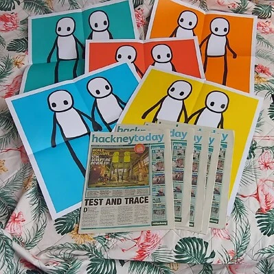 £550 • Buy Stik Holding Hands Full Set  Plus Newspapers 