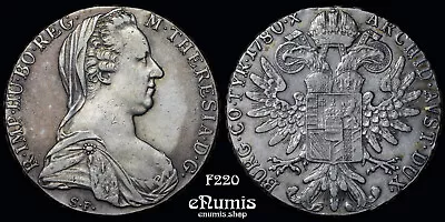 AUSTRIA Maria Theresa Taler 1780 Hafner 71 Struck In Rome 1935-39 XF • £86.19