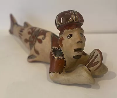 Vintage Mexican Folk Art Pottery ‘Nagual’ Bank Guerrero Mexico • $125