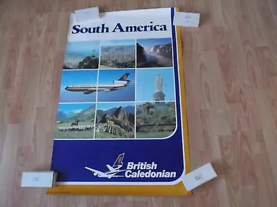 BCal British Caledonian DC10 South America Poster 1979 (38 X 24 Inches) • £9.99