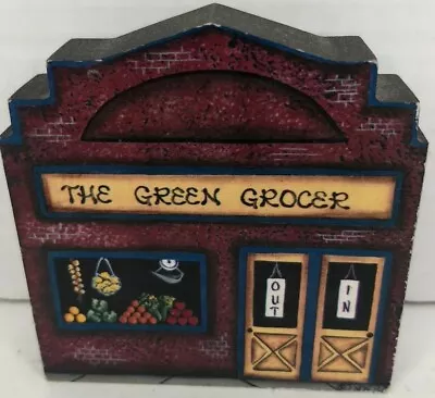 Vintage Brandywine Woodcrafts 1992  The Green Grocer  Collectible Shelf Sitter • $7.19