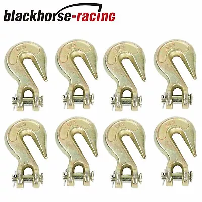 (8) 5/16  Clevis Grab Hooks G70 F Tow Chain Flatbed Truck Trailer Tie Down Chain • $26.49