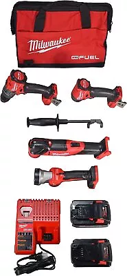 Milwaukee 3698-24MT 18V Fuel 4-Tool Cordless Combo Kit With 6.0Ah 3.0Ah Lithium • $449