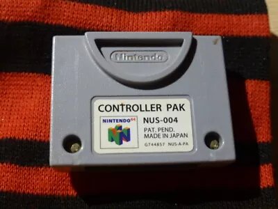 Official Nintendo 64 Memory Card *N64* Controller Pak NUS-004 OEM Authentic • $11.99