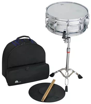 Backpack Snare Drum W/ Practice Pad Sticks & Stand Percussion Set • $479.66