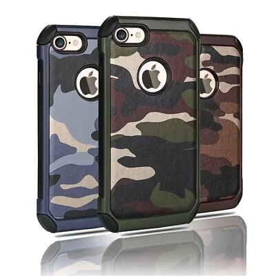 $13.90 • Buy Heavy Duty Shockproof Bumper Camo Case Cover For IPhone XS Max XR 8 Plus 7 6S SE