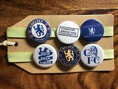 Chelsea FC CFC Premiership Football UK - Button Pin Badge Set • £5.49