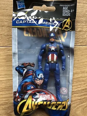 Marvel Avengers Captain America 3.75 Inch 9.5cm Articulated Action Figure • £6