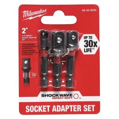Milwaukee Tool 48-32-5033 Shockwave Impact Hex Shank Socket Adapter Set 1/4 In • $10.25