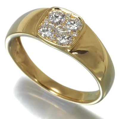 Diamond Ring 0.45ct 18K 750 Yellow Gold • £369.87