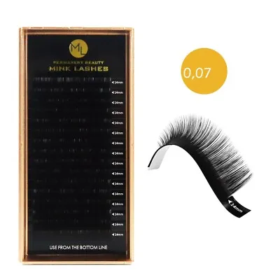 Eyelash Extension Individual Eyelash Mink Lashes C D Curl 007 015 MM 16 Series • £12.98