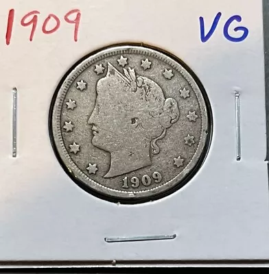 1909 Liberty V-Nickel.  VERY GOOD. • $2.25