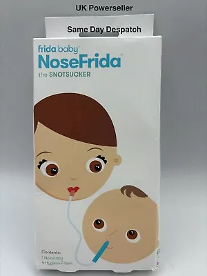 Nosefrida Nasal Aspirator Baby Nasal Congestion Baby Nose Cleaner Vacuum Sucker • £7.80