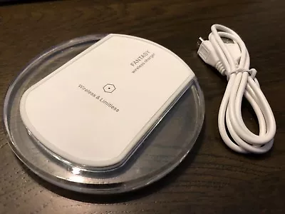 Qi Wireless Charger Round Crystal IPhone Samsung Huawei AU POST • $14.99