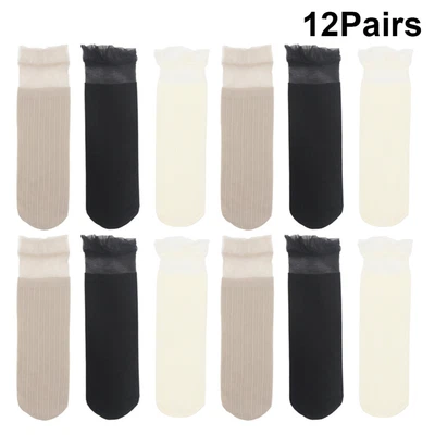 £13.45 • Buy Black Lace Stockings Bride Socks Bridesmaid Socks
