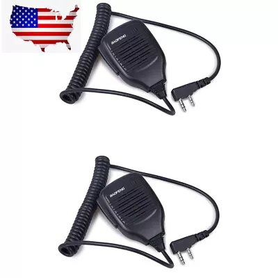 2PCS 2Pin Speaker Microphone For Baofeng UV-5R BF-888S BF-88A UV-82 Radios MIC • $9.91