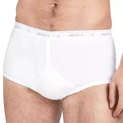 Jockey Classic Y-Front Brief 2 Pack M90002 White • $31.95