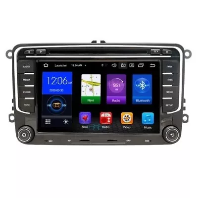 Vw Golf Mk6 Bluetooth  Carplay Android Hd Dvd Sd Gps Sat Nav 7  Usb Android Auto • £329.95