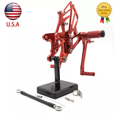 For Kawasaki Ninja ZX6R ZX636 2005-2007 2008 CNC Rearset Footpegs Pedal Aluminum • $115.99