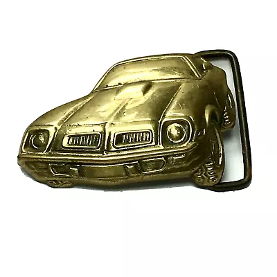 Vintage 1978 Solid Brass Belt Buckle By Baron BBB Muscle Car Auto Collectors • $35.99