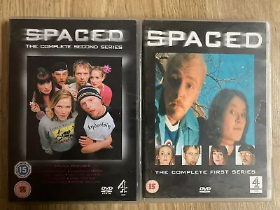 Spaced Season 1 + 2 DVD Box Set British Cult Comedy Series Simon Pegg Nick Frost • £8.99