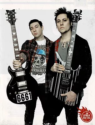 SYNYSTER GATES & ZACKY VENGEANCE Of AVENGED SEVENFOLD - Print Ad Photo - 2011 • $5.95