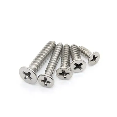 M5 Fully Threaded A2 Stainless Steel Phillips Countersunk Wood Screws Din 7982 • £0.99