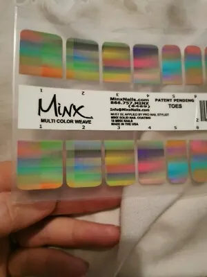 Multi Colour Weave (toes) MINX PROFESSIONAL NAIL WRAPS NEW SALON QUALITY  • £15