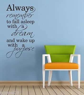 Always Art Wall Quote Vinyl Decor Stcker Decal Motivational Mural Graphic Saying • £0.99