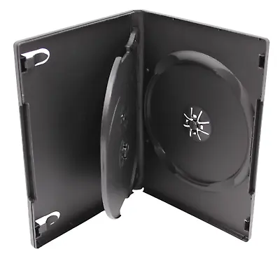 Standard Black DVD 3-Disc Replacement Case 14mm Premium Movie Storage Shell Case • $7.95