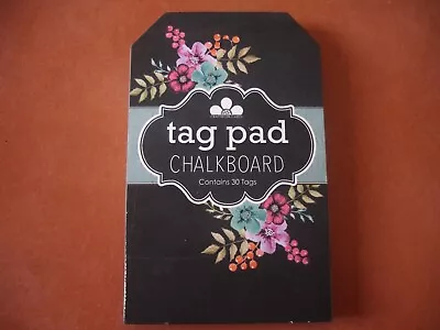 Chalkboard Tag Pad - 30 Tags 6 Designs - Craftwork Cards • £3.99