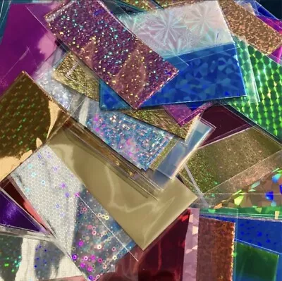 20 X Mixed Holographic Nail Art Transfer Foils Stickers Decals 20cm X 4cm  • £1.95