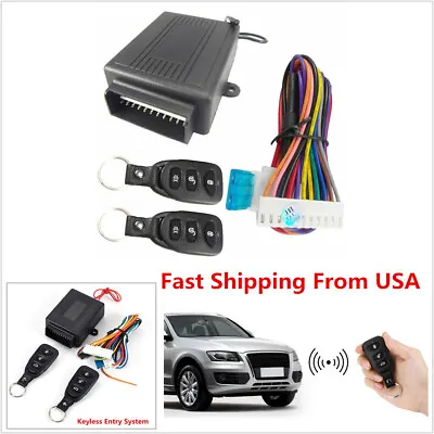 Car Remote Control Central Kit Door Lock Vehicle Keyless Entry Anti-theft Alarm • $15.99